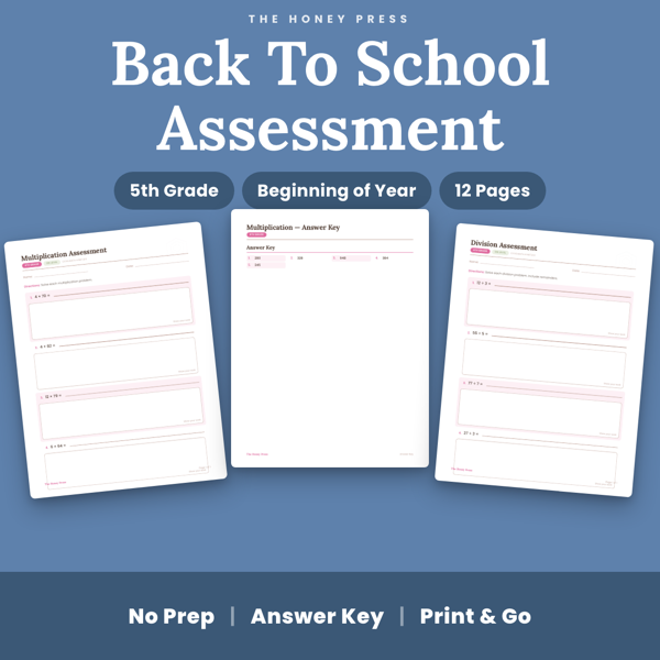 Cover of Going Into 5th Grade Math Skills Check