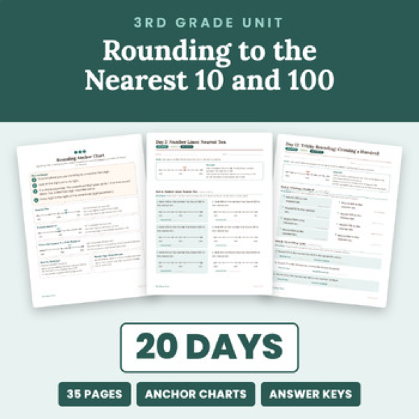 Cover of 3rd Grade Rounding Unit