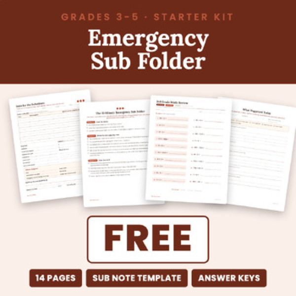 Cover of FREE Emergency Sub Binder Starter Kit